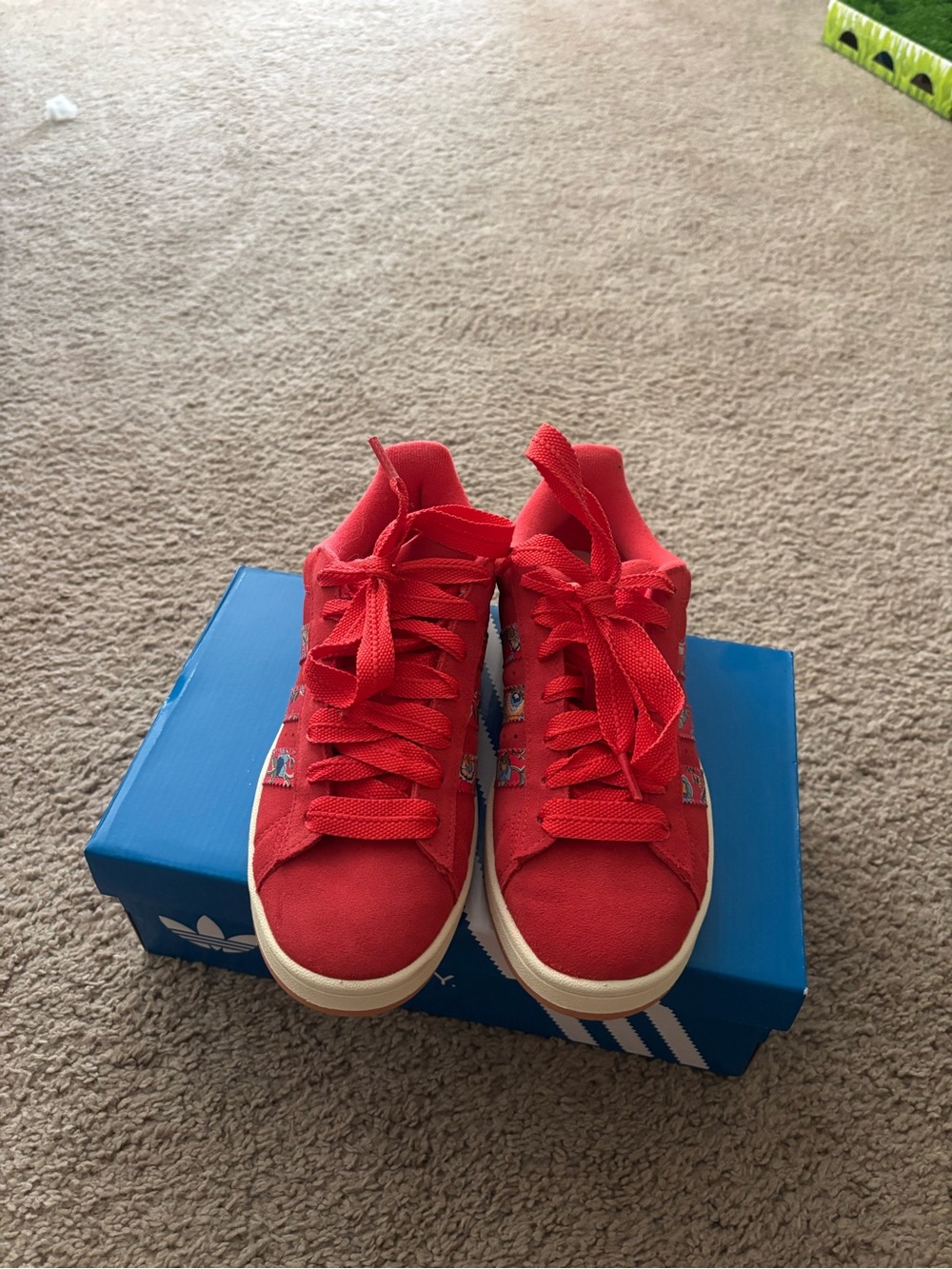adidas Women's Red Suede Sneaker 

Campus 00s X Liberty London Shoes - Picture 4 of 5